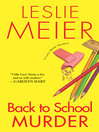 Cover image for Back to School Murder